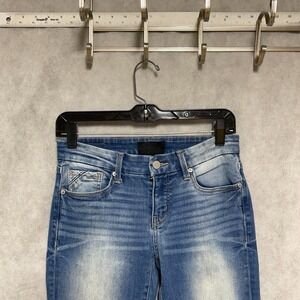 Buckle Black Jeans Women 25X32 Blue Stone Wash Denim Fit No. 53 Skinny Whiskered